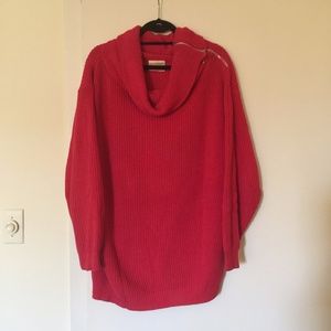 Red Von Saken Turtle Neck Sweater